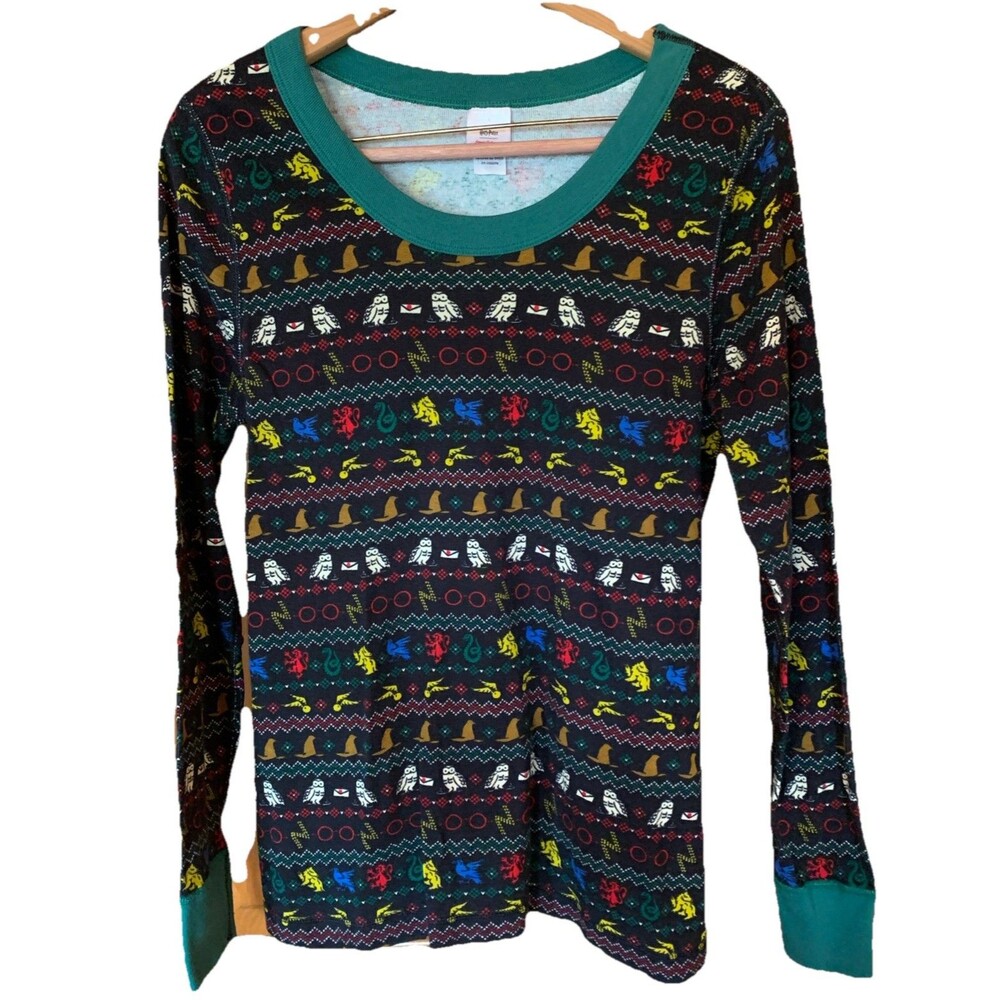 Hanna Andersson Organic Cotton Harry Potter Pajama Top Adult Sz Large Slivering
